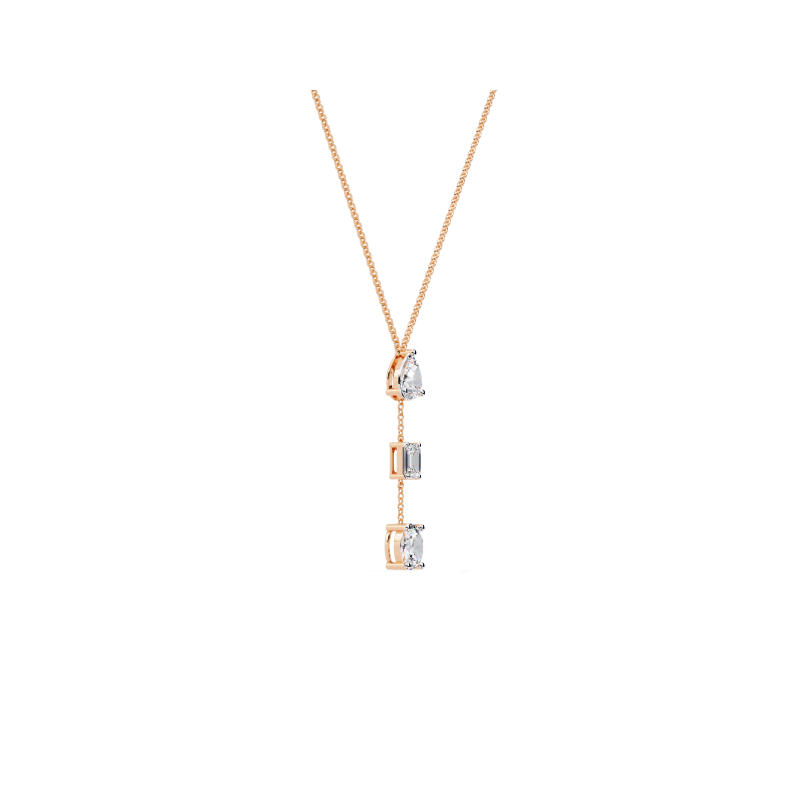 Celestial Cascade Diamond Drop Necklace